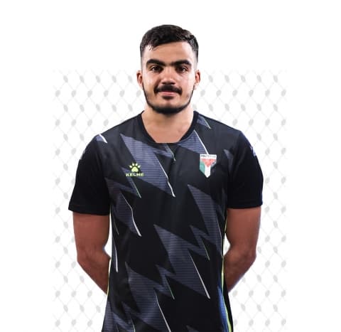صورة عبد ياسين بقميص المنتخب الفلسطيني